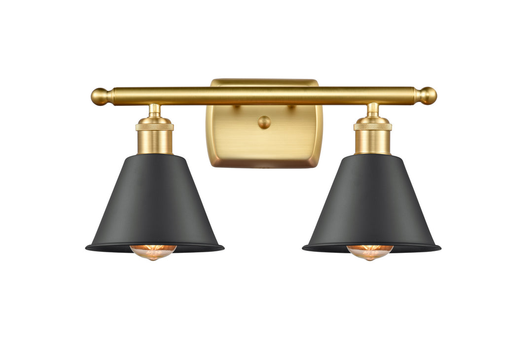 Innovations 516-2W-SG-M8-LED LED Bath Vanity, Satin Gold