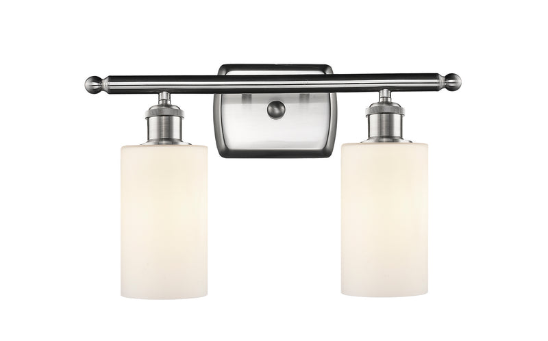 Innovations 516-2W-SN-G801 Two Light Bath Vanity, Brushed Satin Nickel
