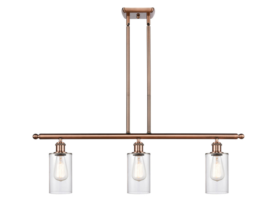 Innovations 516-3I-AC-G802 Three Light Island Pendant, Antique Copper