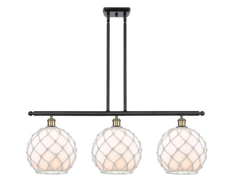 Innovations 516-3I-BAB-G121-10RW-LED LED Island Pendant, Black Antique Brass