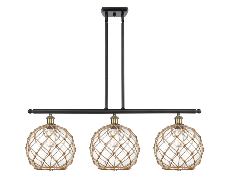 Innovations 516-3I-BAB-G122-10RB-LED LED Island Pendant, Black Antique Brass