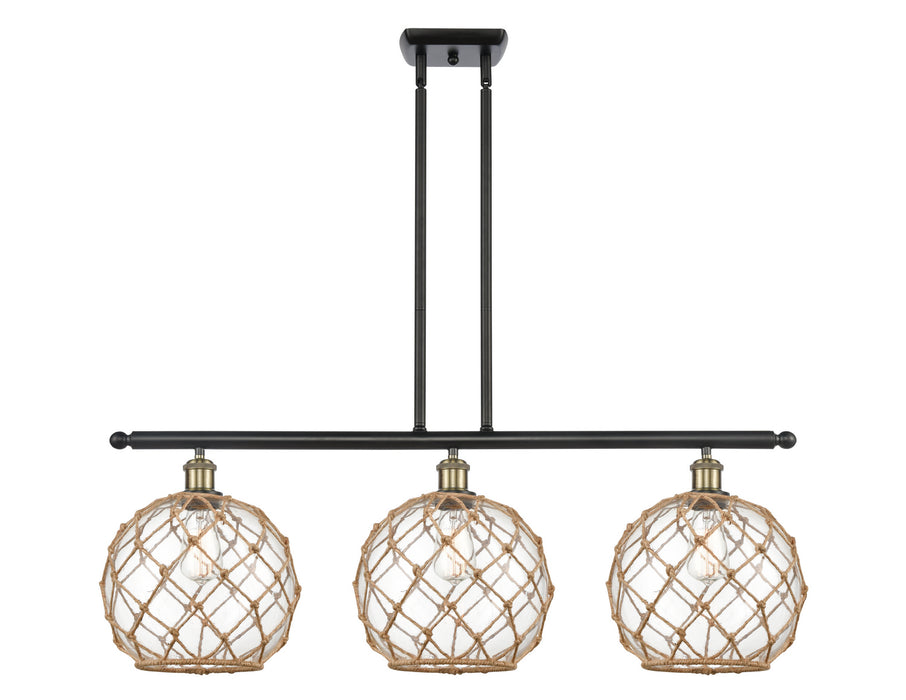 Innovations 516-3I-BAB-G122-10RB-LED LED Island Pendant, Black Antique Brass
