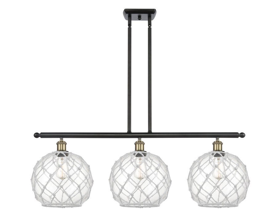 Innovations 516-3I-BAB-G122-10RW-LED LED Island Pendant, Black Antique Brass