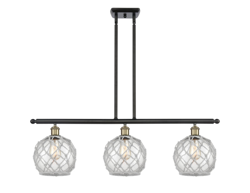Innovations 516-3I-BAB-G122-8RW-LED LED Island Pendant, Black Antique Brass