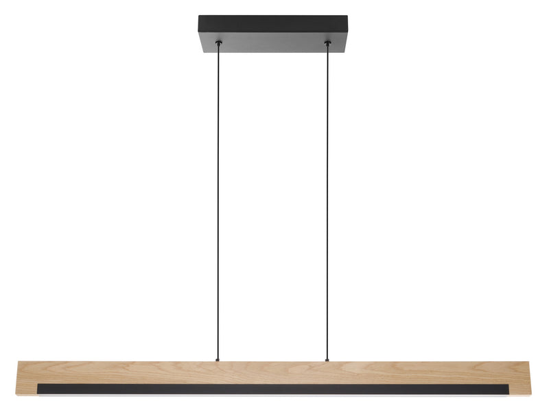 Eglo USA 99293A LED Pendant, Black, Wood