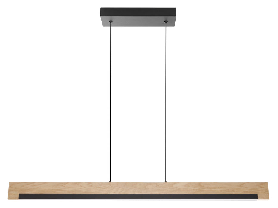 Eglo USA 99293A LED Pendant, Black, Wood