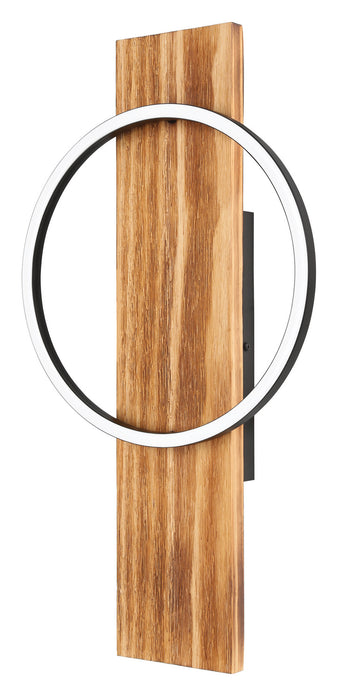 Eglo USA 99353A LED Wall Mount, Brushed Pine Wood