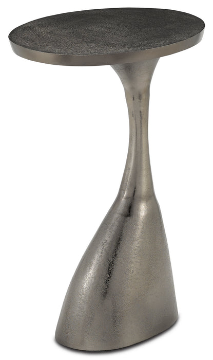 Currey and Company 4000-0104 Accent Table, Black Nickel