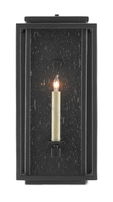 Currey and Company 5500-0040 One Light Outdoor Wall Sconce, Midnight