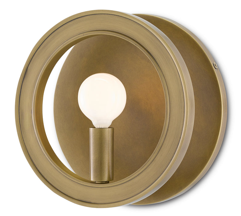 Currey and Company 5900-0039 One Light Wall Sconce, Antique Brass