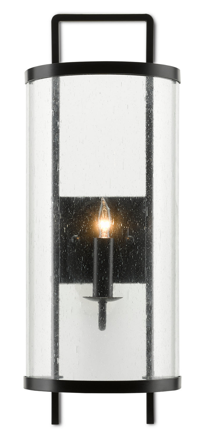 Currey and Company 5900-0040 One Light Wall Sconce, Antique Black