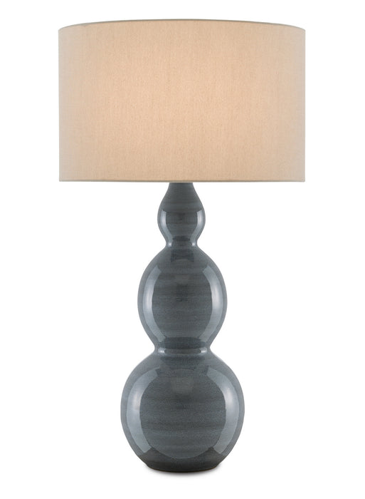 Currey and Company 6000-0676 One Light Table Lamp, Steel Blue