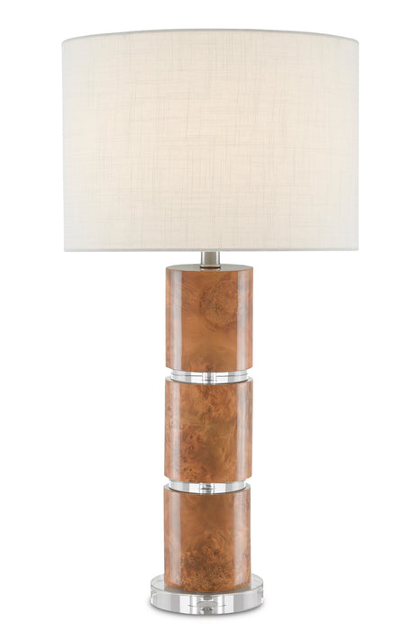 Currey and Company 6000-0679 One Light Table Lamp, Birdseye Maple Veneer