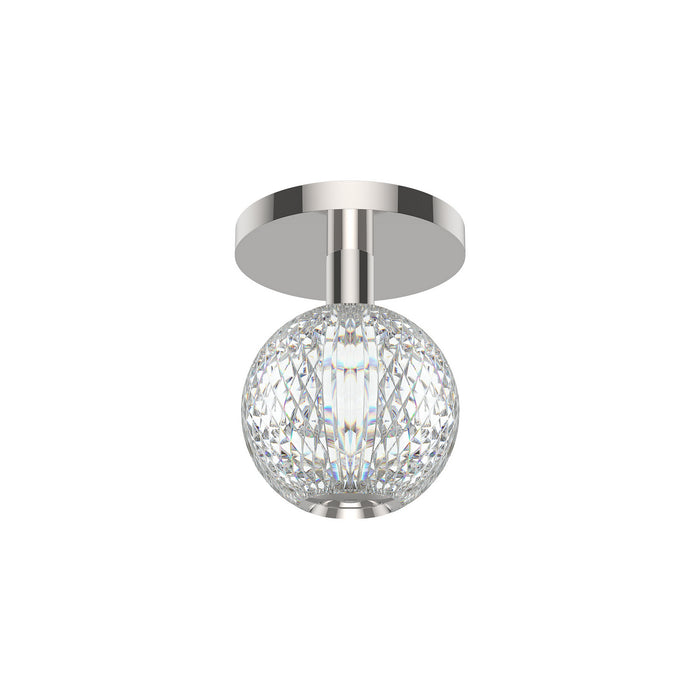 Alora FM321201PN LED Flush Mount, Polished Nickel