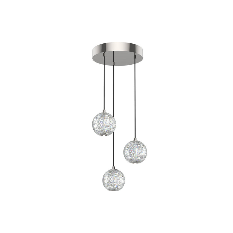 Alora MP321203PN LED Pendant, Polished Nickel