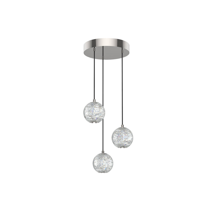 Alora MP321203PN LED Pendant, Polished Nickel
