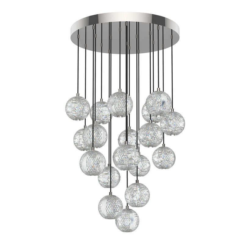 Alora MP321218PN LED Pendant, Polished Nickel