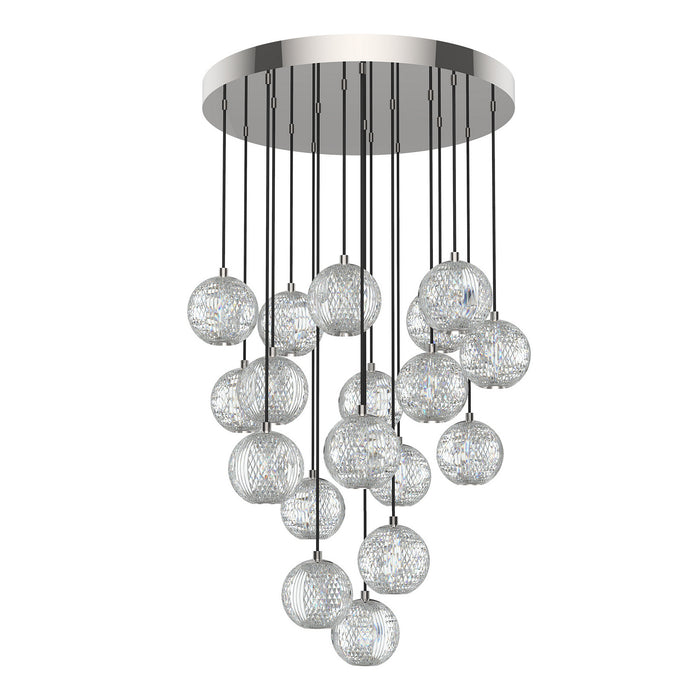 Alora MP321218PN LED Pendant, Polished Nickel