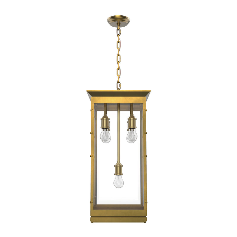 Alora PD351018VB Five Light Pendant, Vintage Brass