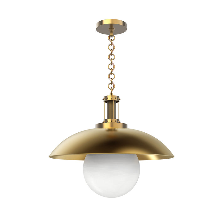 Alora PD351401VB One Light Pendant, Vintage Brass