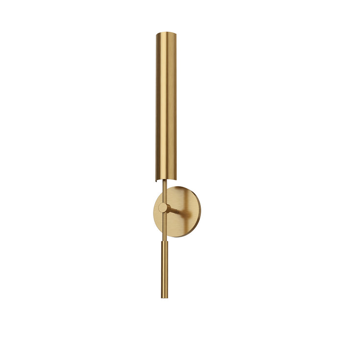 Alora WV316401VBMS LED Bathroom Fixture, Metal Shade/Vintage Brass