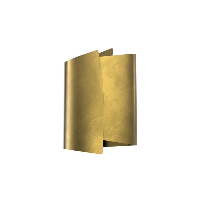 Alora WV319202VB Two Light Bathroom Fixture, Vintage Brass