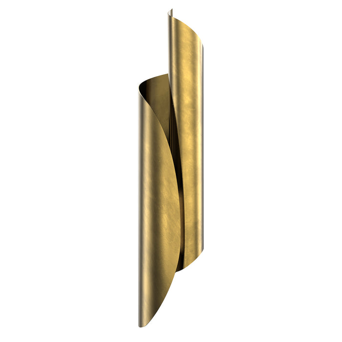 Alora WV319405VB Two Light Bathroom Fixture, Vintage Brass
