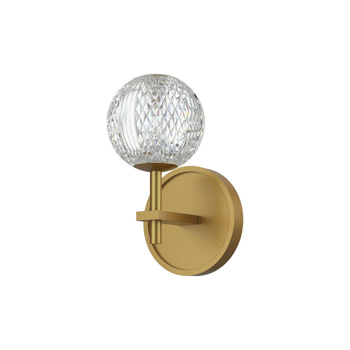 Alora WV321201NB LED Bathroom Fixture, Natural Brass