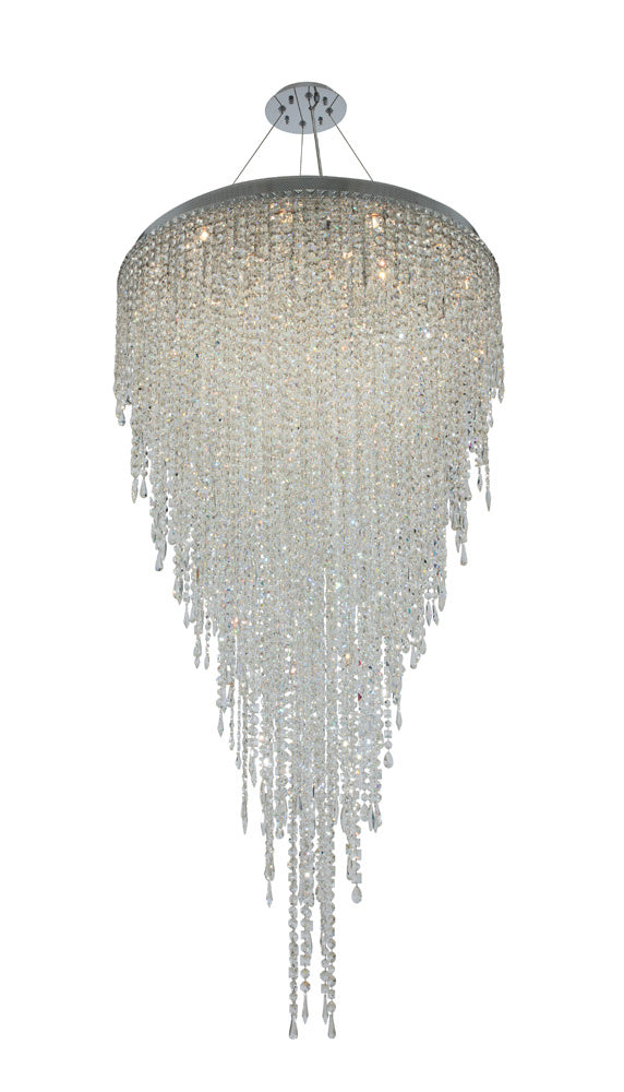 Allegri 028258-010-FR001 21 Light Convertible Pendant - Flush Mount, Polished Chrome