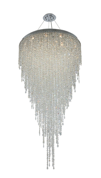 Allegri 028258-010-FR001 21 Light Convertible Pendant - Flush Mount, Polished Chrome