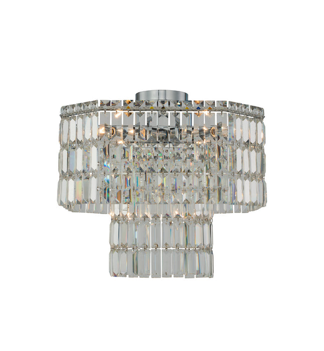 Allegri 036545-010-FR001 Six Light Semi Flush Mount, Polished Chrome