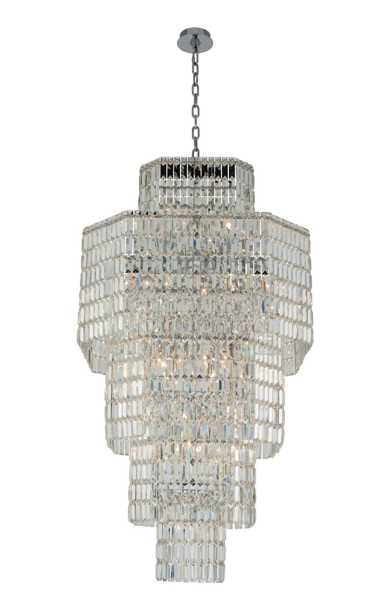 Allegri 036551-010-FR001 25 Light Foyer Pendant, Polished Chrome