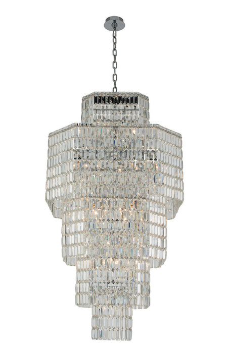 Allegri 036551-010-FR001 25 Light Foyer Pendant, Polished Chrome