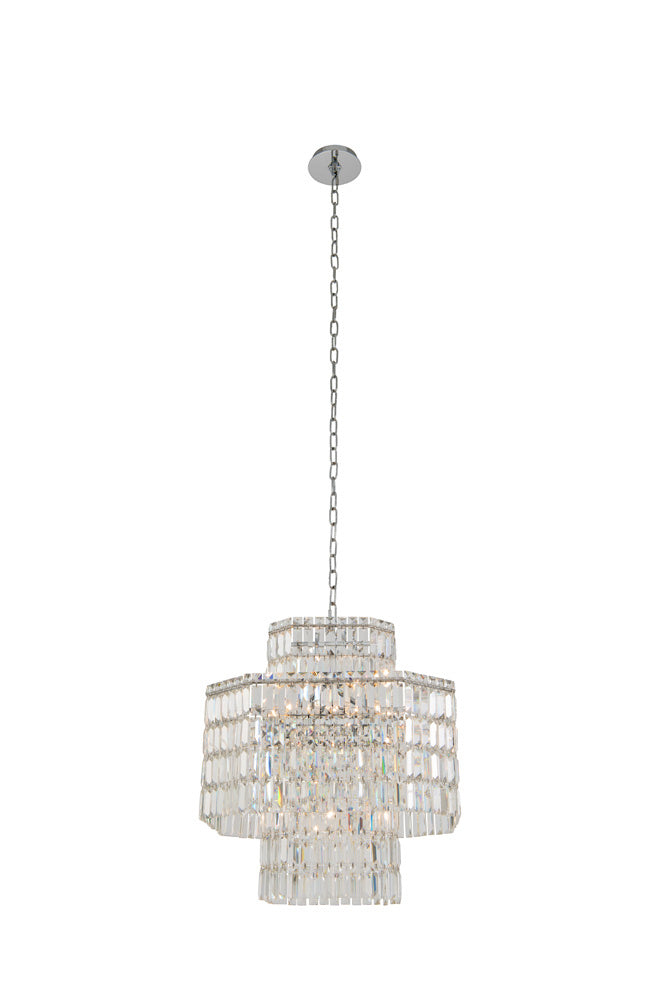 Allegri 036555-010-FR001 12 Light Pendant, Polished Chrome