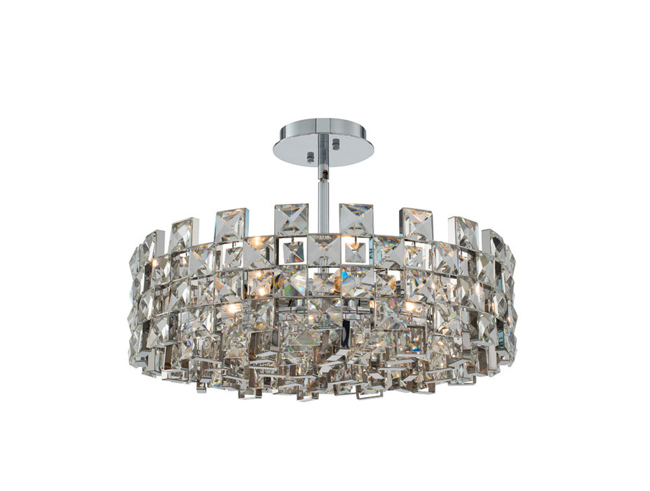 Allegri 036655-010-FR001 Eight Light Pendant, Polished Chrome