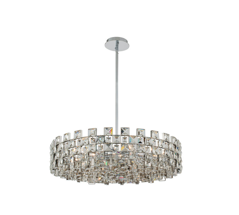 Allegri 036656-010-FR001 Nine Light Pendant, Polished Chrome