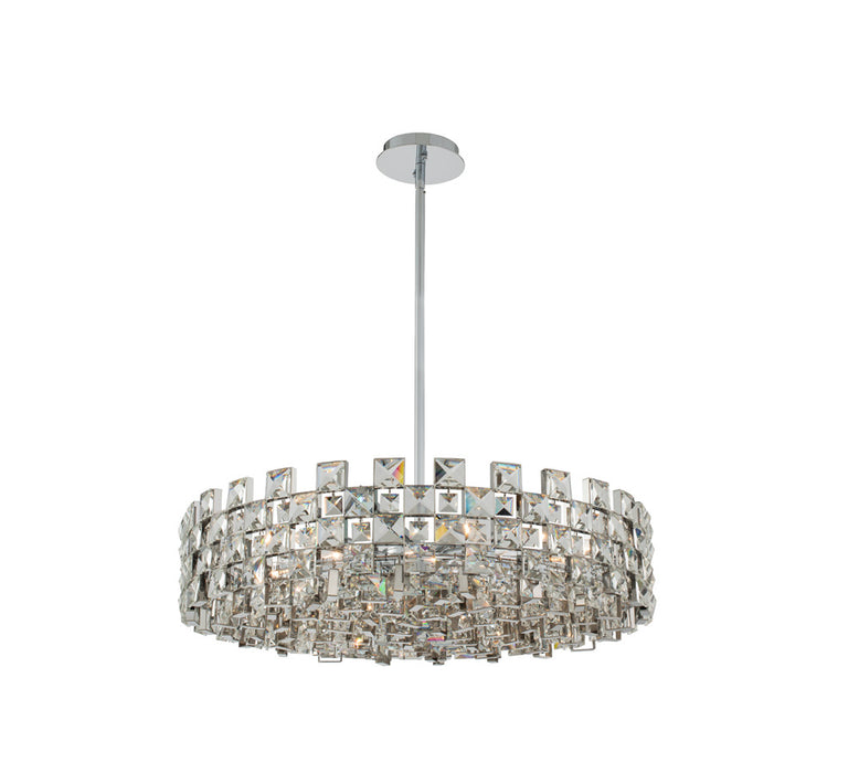 Allegri 036656-010-FR001 Nine Light Pendant, Polished Chrome