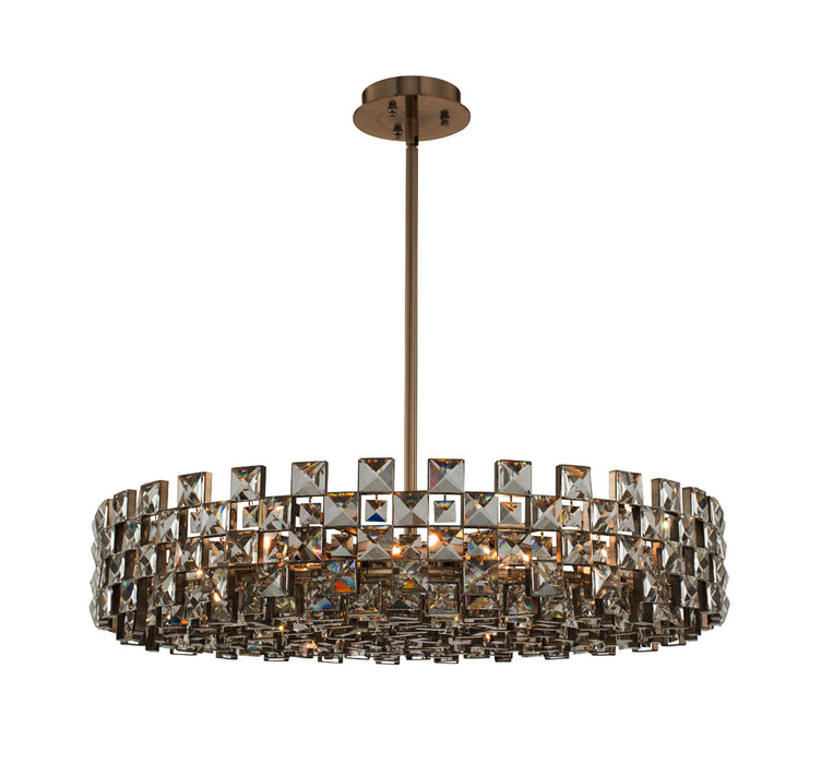 Allegri 036657-038-FR001 12 Light Pendant, Brushed Champagne Gold