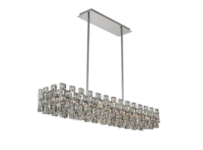 Allegri 036661-010-FR001 Eight Light Island Pendant, Polished Chrome