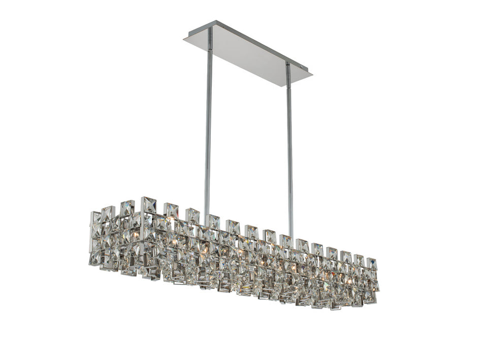 Allegri 036661-010-FR001 Eight Light Island Pendant, Polished Chrome