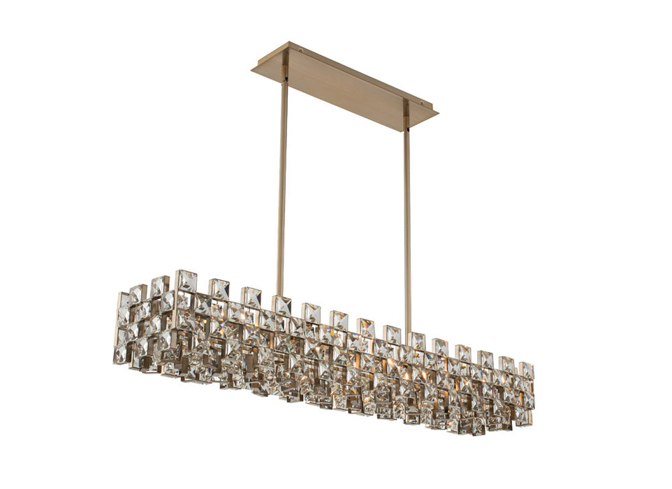 Allegri 036661-038-FR001 Eight Light Island Pendant, Brushed Champagne Gold