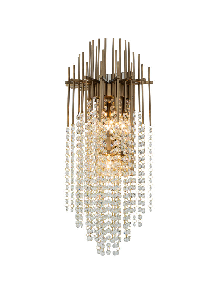 Allegri 037621-038-FR001 Three Light Wall Sconce, Brushed Champagne Gold