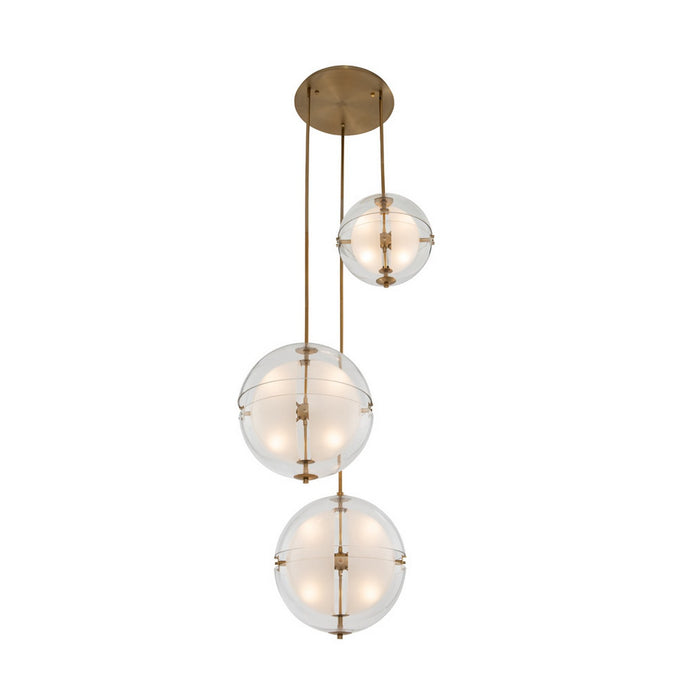 Kalco 509757WB LED Pendant, Winter Brass
