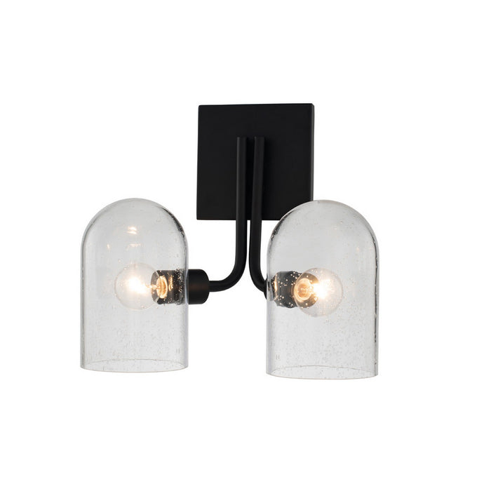 Kalco 514022MB Two Light Wall Sconce, Matte Black