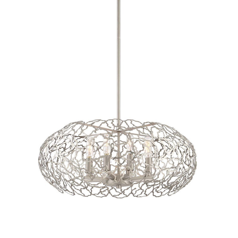 Zeev Lighting CD10030-8-SN Eight Light Chandelier, Satin Nickel