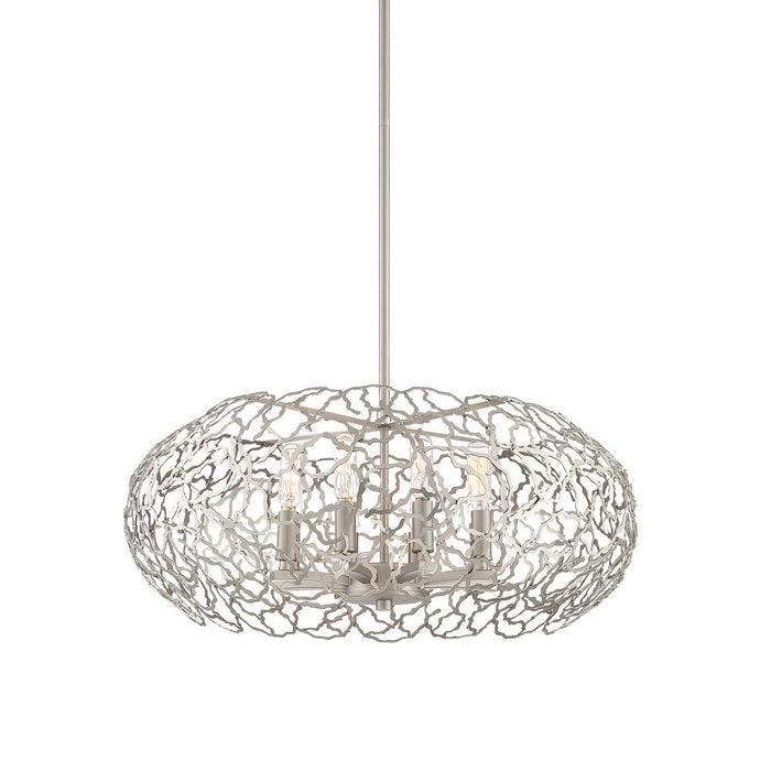 Zeev Lighting CD10030-8-SN Eight Light Chandelier, Satin Nickel