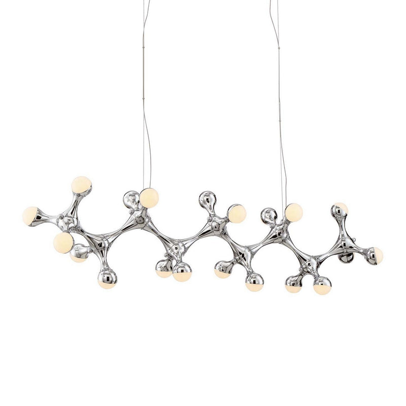 Zeev Lighting CD10190-LED-CH LED Chandelier, Chrome