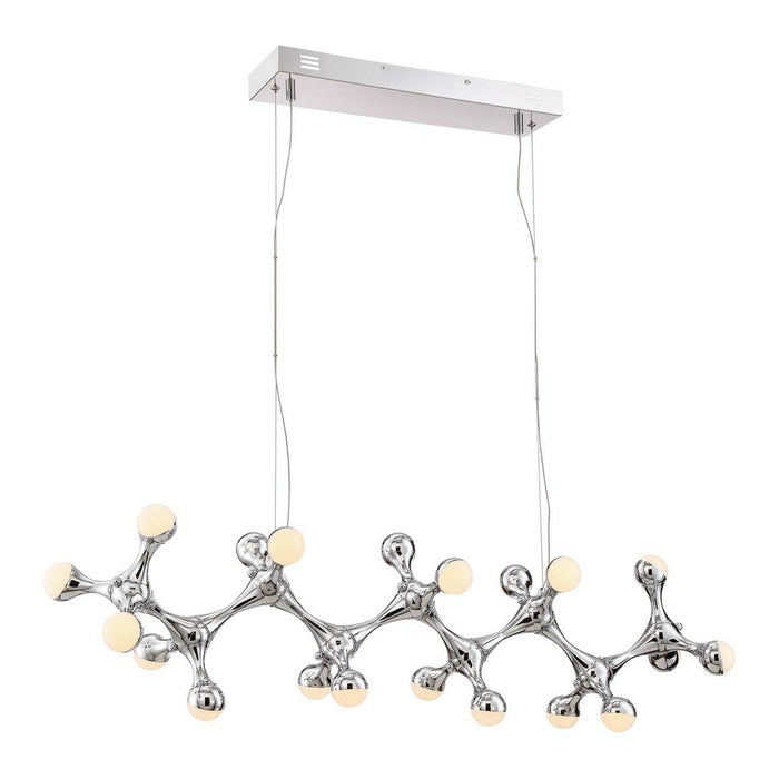 Zeev Lighting CD10190-LED-CH LED Chandelier, Chrome