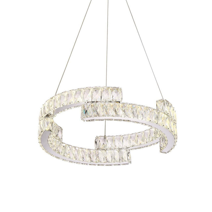 Zeev Lighting CD10192-LED-CH LED Chandelier, Chrome