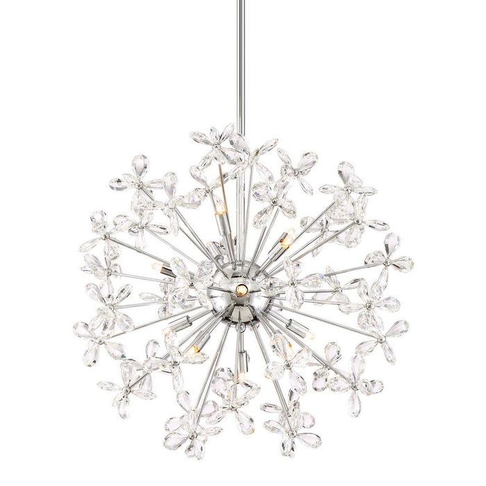 Zeev Lighting CD10206-12-CH 12 Light Chandelier, Chrome